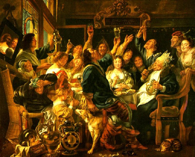 Jacob Jordaens bonfesten oil painting image